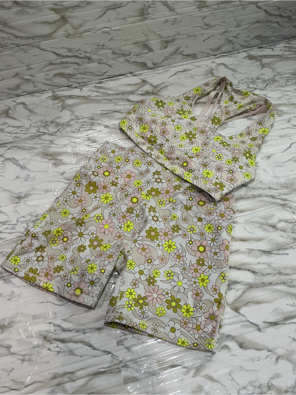 Fabletics Floral Print Power Hold Set L